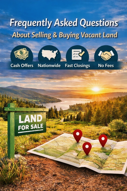 Frequently asked questions about selling and buying vacant land — Land Buyers Alliance