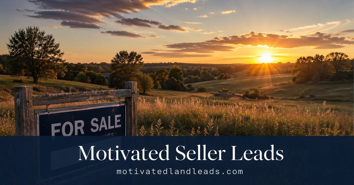 Motivated land seller leads — buy direct access to sellers expanding to all 50 states through Motivated Land Leads